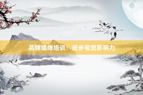 品牌缱绻培训：进步视觉影响力